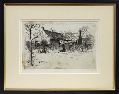 Lot 436 - OLD BALSHAGRAY, AN ETCHING BY D Y CAMERON