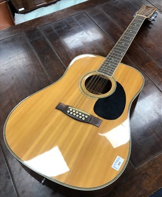 Lot 364 - AN ACOUSTIC 12 STRING GUITAR