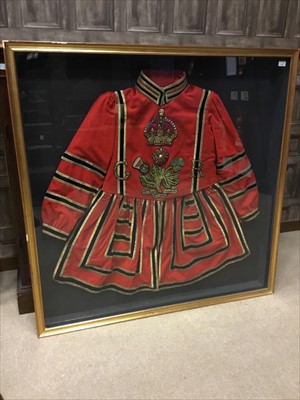 Lot 1604 - A KING GEORGE CRIMSON BEEFEATER TUNIC