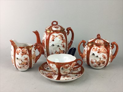 Lot 376 - A JAPANESE PART TEA SERVICE AND OTHER TEA AND COFFEE CHINA