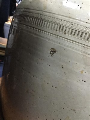 Lot 408 - A LARGE STONEWARE BREAD PAN