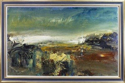 Lot 601 - ROAD TO ETHIE, ANGUS, AN OIL BY NAEL HANNA
