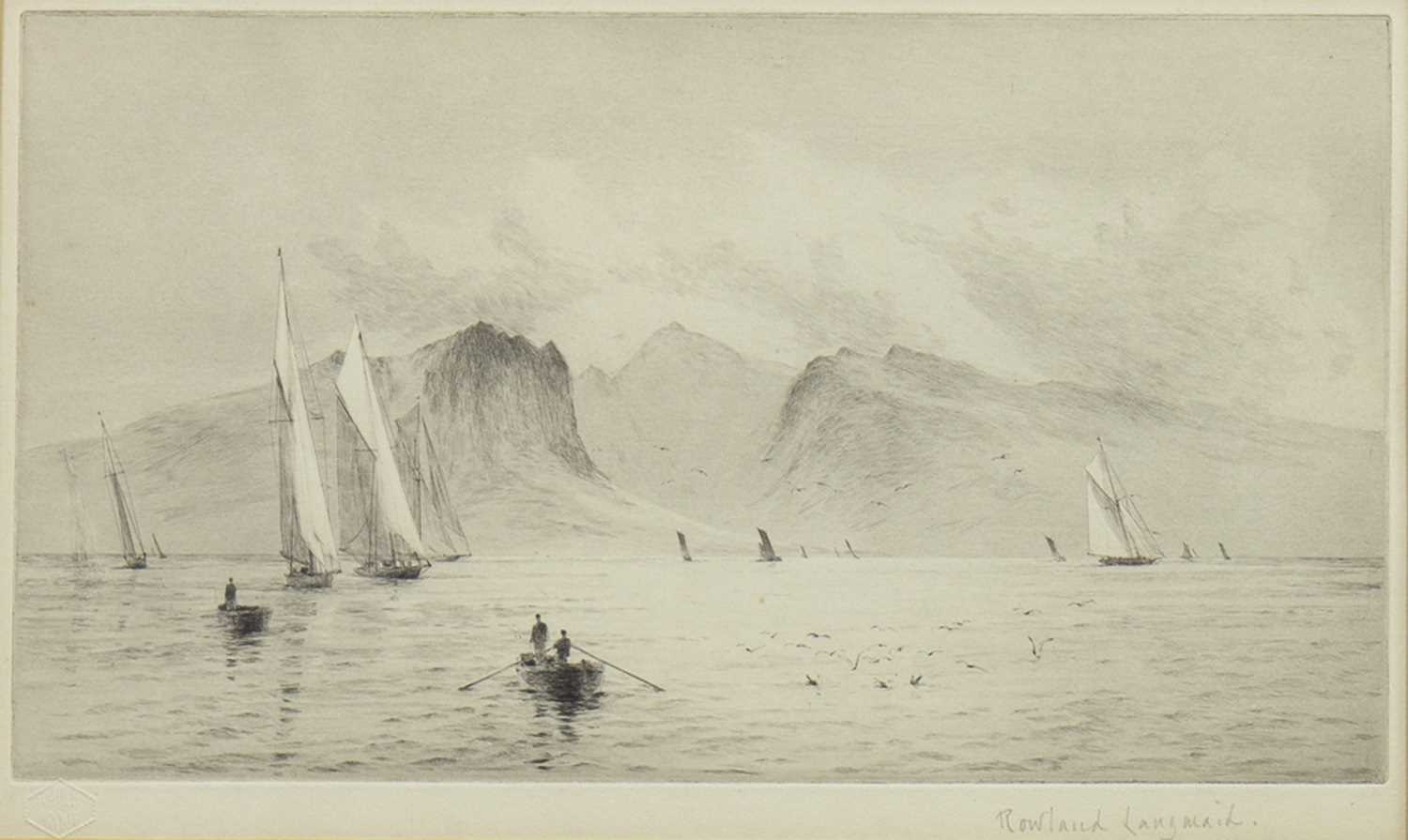 Lot 443 - A PAIR OF ETCHINGS BY ROWLAND LANGMAID