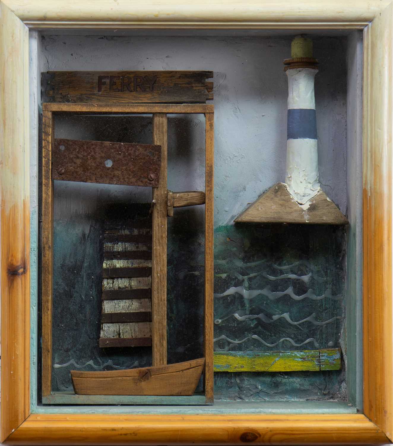 Lot 584 - LIGHTHOUSE, A MIXED MEDIA ASSEMBLAGE