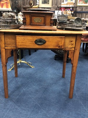 Lot 466 - A 19TH CENTURY STAINED WOOD WRITING TABLE