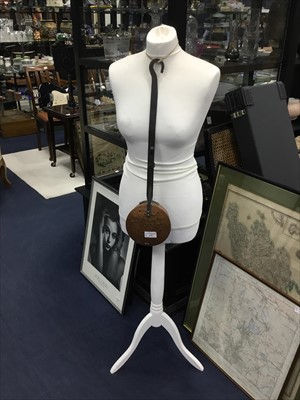 Lot 474 - A MODERN MANNEQUIN AND A CHESTNUT ROASTER