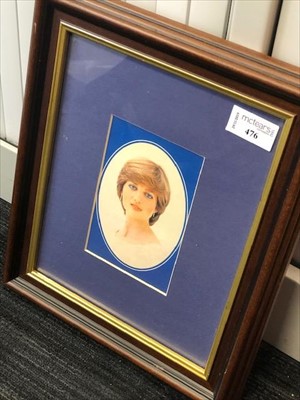 Lot 476 - A PORTRAIT OF PRINCESS DIANA