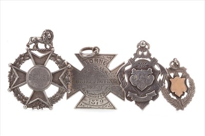 Lot 1705 - A LOT OF FOUR VICTORIAN SPORTING MEDALS