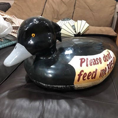 Lot 501 - A LARGE MODEL OF A DUCK