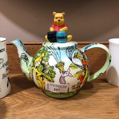 Lot 557 - THE DISNEY CHARACTER TEAPOT COLLECTION AND COMMEMORATIVE MUGS