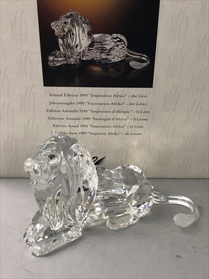 Lot 509 - A SWAROVSKI LION