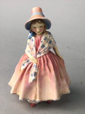 Lot 547 - A ROYAL DOULTON FIGURE OF 'LILY' AND OTHER FIGURES