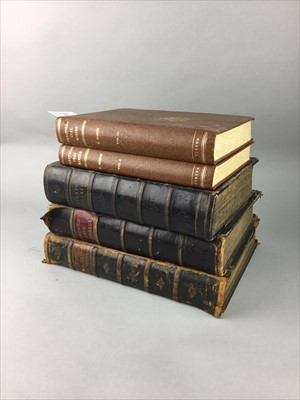 Lot 39 - A VOLUME OF PILGRIM'S PROGRESS AND FOUR OTHER VOLUMES