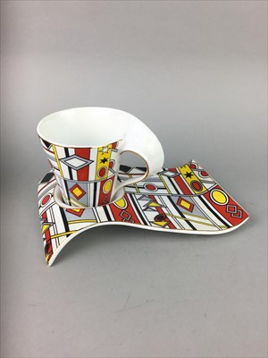 Lot 66 - A CHARLOTTE RHEAD CERAMIC CHARGER AND VARIOUS TEA WARE