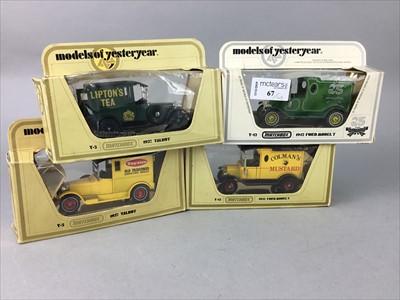 Lot 67 - A LOT OF EIGHT MATCHBOX MODELS OF YESTERYEAR ALONG WITH OTHER TOYS