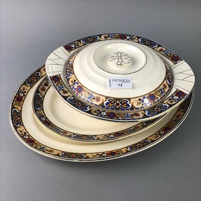 Lot 196 - A FLORAL DECORATED DINNER SERVICE