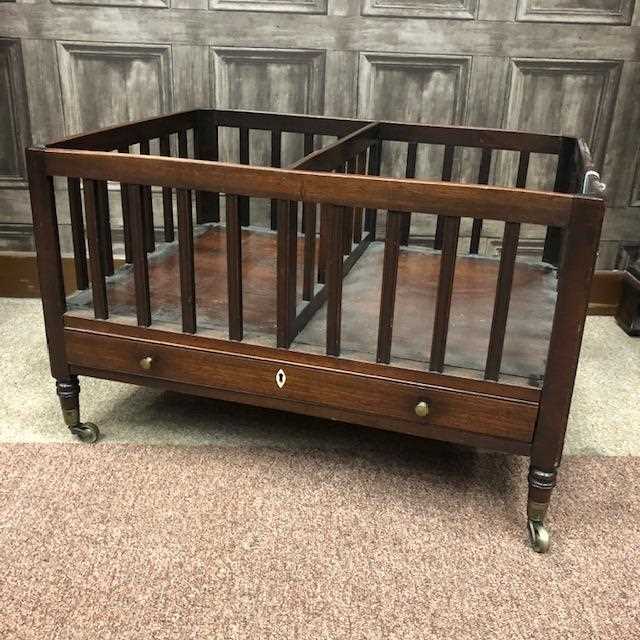 Lot 1688 - A REGENCY MAHOGANY OBLONG CANTERBURY