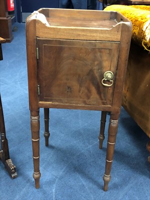 Lot 297 - A 19TH CENTURY TRAY TOPPED POT CUPBOARD