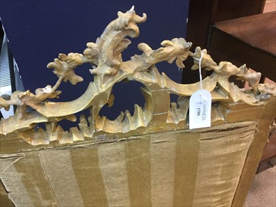 Lot 1706 - A VICTORIAN GILTWOOD AND PLASTER FIRESCREEN