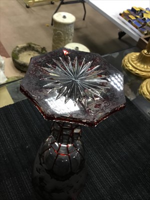 Lot 1321 - A LATE 19TH CENTURY BOHEMIAN CRYSTAL BACCHUS GOBLET