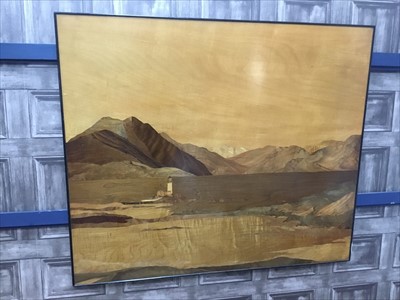 Lot 1714 - A 20TH CENTURY MARQUETRY PANEL