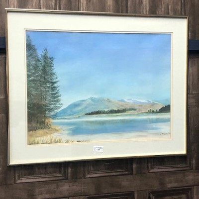 Lot 97 - WHITE SANDS OF MORAR, A PASTEL BY ANNE MCCHLREY