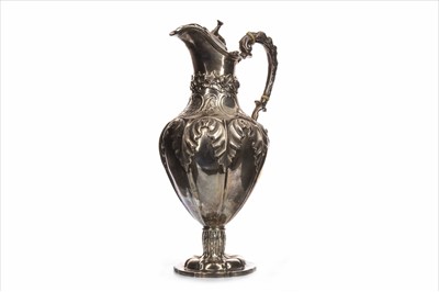 Lot 893 - A WILLIAM IV SILVER WATER JUG