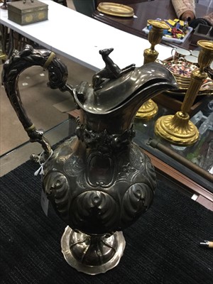 Lot 893 - A WILLIAM IV SILVER WATER JUG