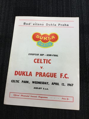 Lot 1725 - CELTIC V INTER MILAN EUROPEAN CUP FINAL PROGRAMME 1967 ALONG WITH THREE FURTHER PROGRAMMES