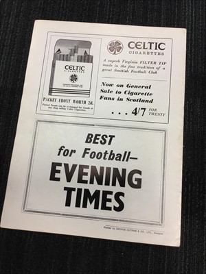 Lot 1725 - CELTIC V INTER MILAN EUROPEAN CUP FINAL PROGRAMME 1967 ALONG WITH THREE FURTHER PROGRAMMES