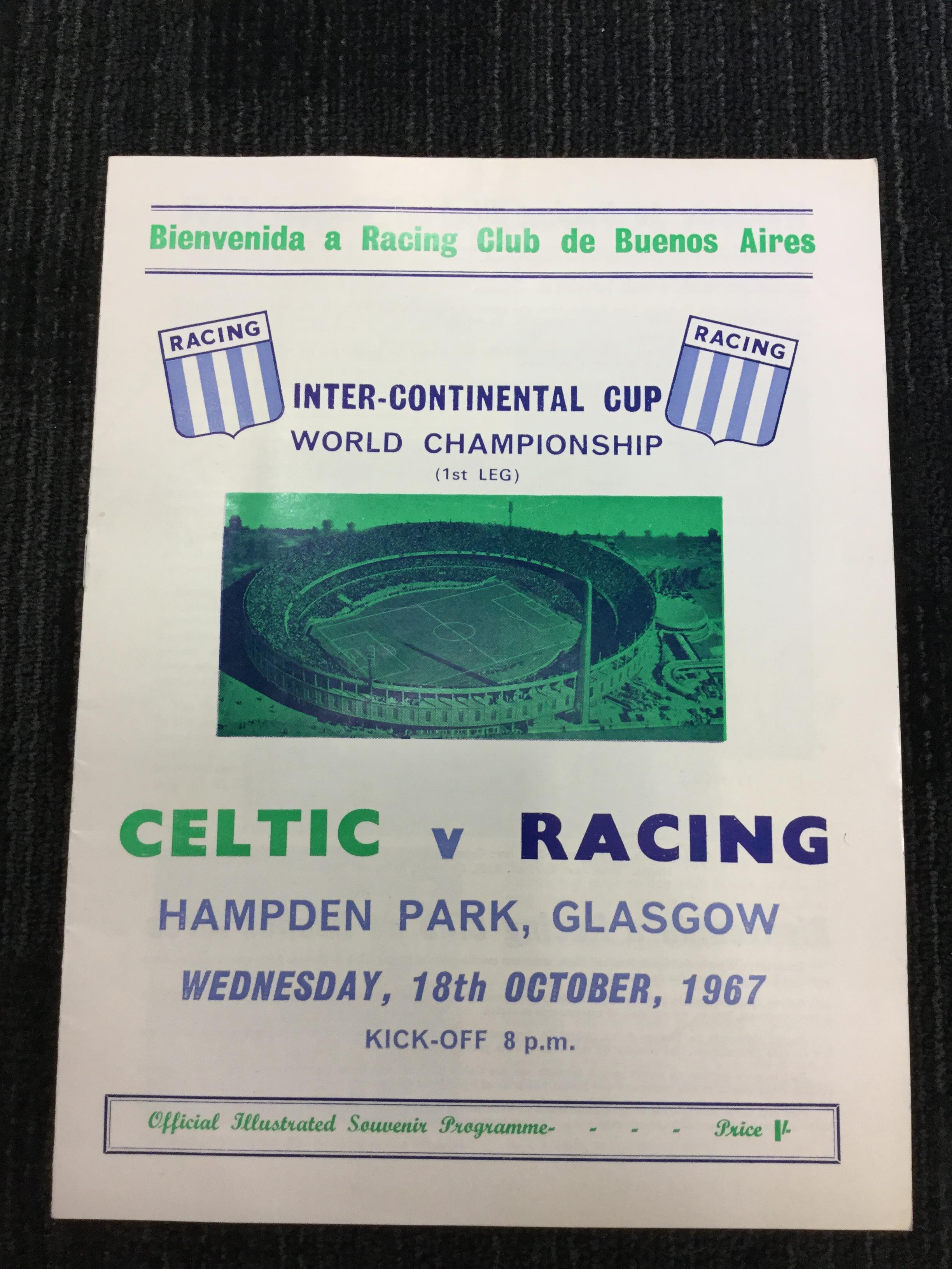 Racing Club vs. Celtic FC 1967
