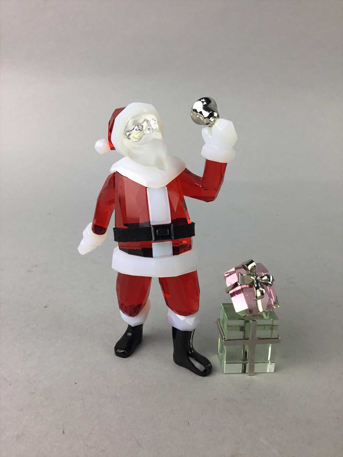 Lot 338 - A SWAROVSKI CRYSTAL FIGURE OF FATHER CHRISTMAS