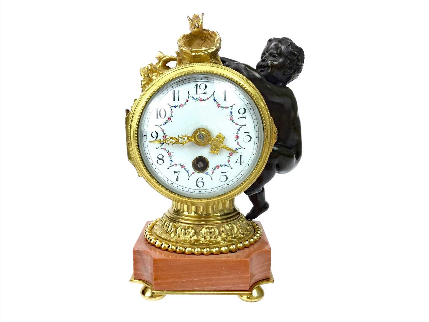 Lot 1138 - A LATE 19TH CENTURY FRENCH BOUDOIR TIMEPIECE