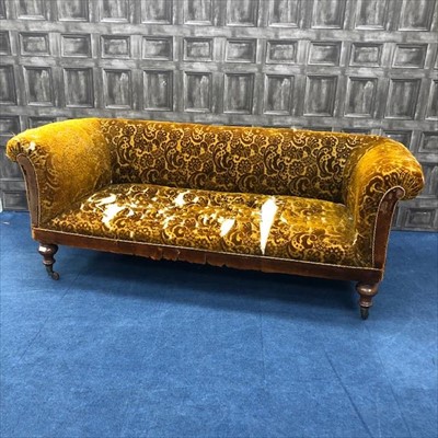 Lot 246 - A 19TH CENTURY CHESTERFIELD SETTEE
