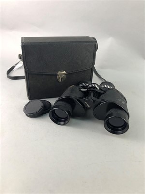 Lot 324 - A LOT OF TWO PAIRS OF BINOCULARS