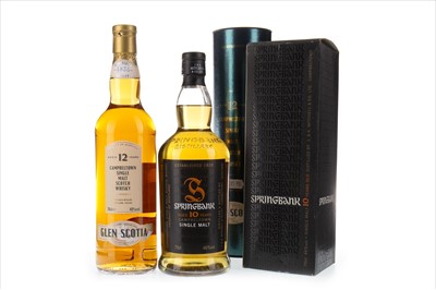 Lot 304 - GLEN SCOTIA AGED 12 YEARS AND SPRINGBANK AGED 10 YEARS
