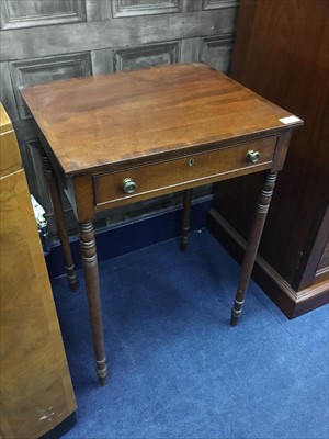 Lot 370 - A 19TH CENTURY MAHOGANY SIDE TABLE