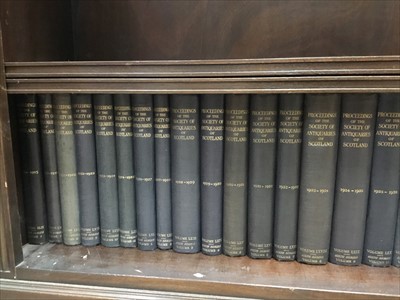 Lot 366 - A LARGE COLLECTION OF BOOKS AND A MAHOGANY OPEN BOOKCASE