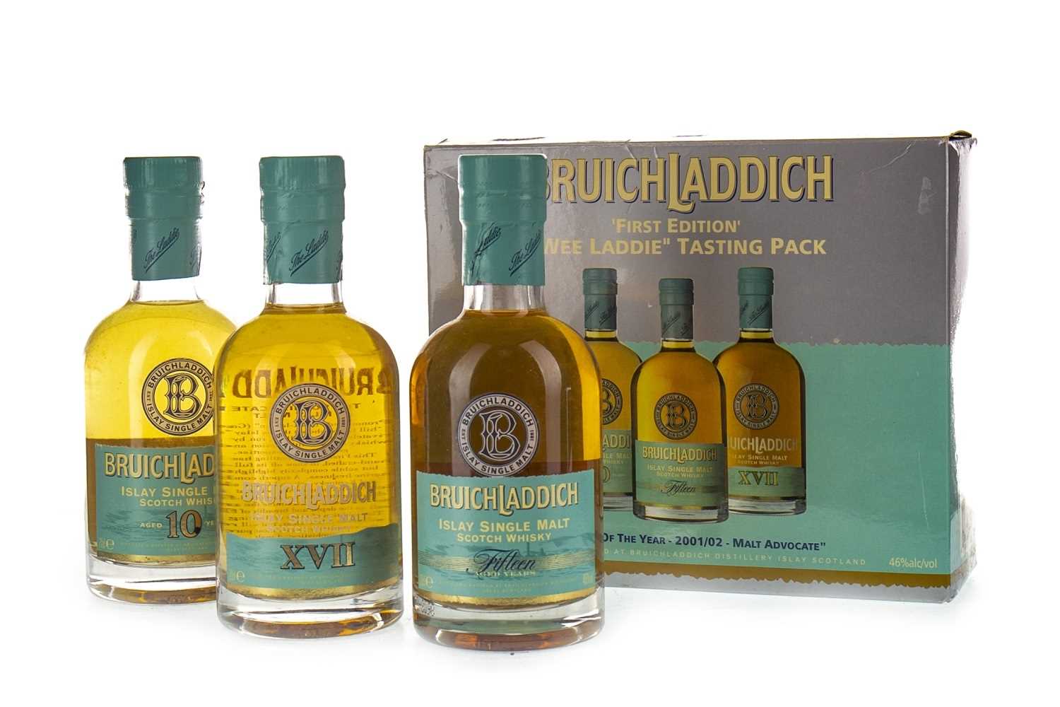 Lot 321 - BRUICHLADDICH FIRST EDITION WEE LADDIE TASTING PACK (3X20CL)