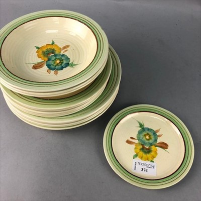 Lot 228 - A LOT OF CLARICE CLIFF FOR NEWPORT DINNER WARE