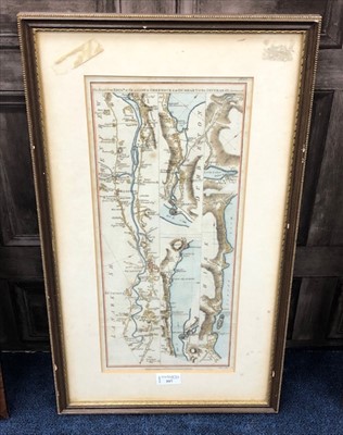 Lot 397 - AN EARLY HAND COLOURED MAP