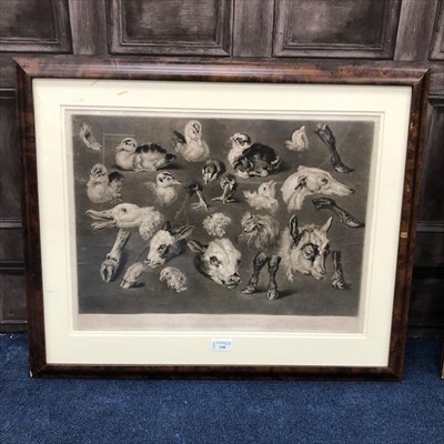 Lot 399 - AN ENGRAVING BY JAMES WARD