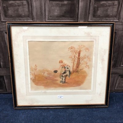 Lot 402 - BRITISH SCHOOL, COUPLE BY A TREE