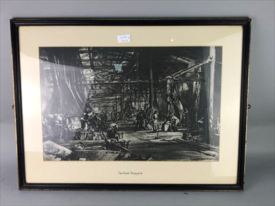 Lot 380 - TWO PRINTS OF OLD GLASGOW AND TWO REPRODUCTIONS AFTER MUIRHEAD BONE