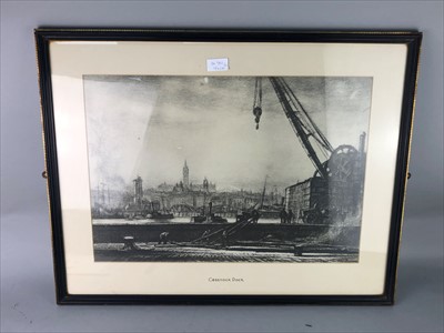 Lot 380 - TWO PRINTS OF OLD GLASGOW AND TWO REPRODUCTIONS AFTER MUIRHEAD BONE