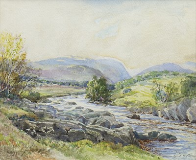 Lot 546 - GLENESH, ANGUS, A WATERCOLOUR BY DAVID WATERSON