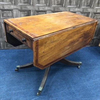 Lot 432 - A 19TH CENTURY MAHOGANY PEMBROKE TABLE