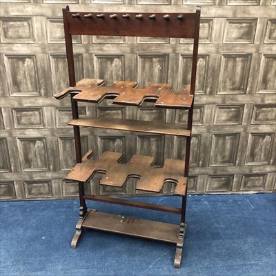 Lot 434 - A VICTORIAN MAHOGANY BOOT RACK