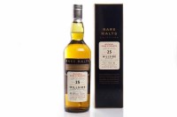 Lot 544 - HILLSIDE 1970 RARE MALTS AGED 25 YEARS Single...