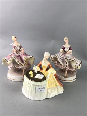 Lot 444 - A ROYAL DOULTON FIGURE OF 'MEDITATION' AND OTHER CERAMICS